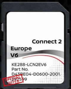 Europe 2021 v6 GPS Navigation SD Card - Database Q3.2019 - D43BE04-D0600-2001 Compatible with Nissan Connect 2 LCN2