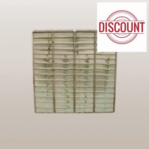 Wooden Lap Fence Panel Treated Timber 1.8 Metre Wide x 1.8 Metre High (6 Foot x 6 Foot) 15 Year Anti-Rot Guarantee