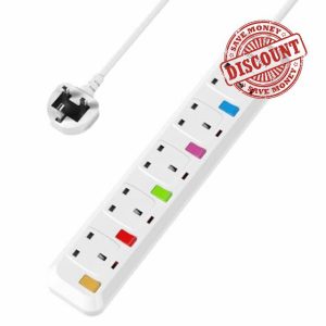 Mscien 4M Extension Lead with Switches