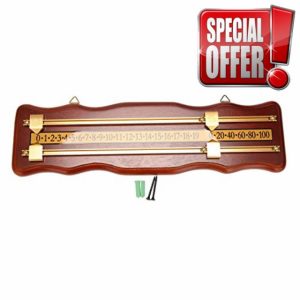 Sirxlevcy Billiards Scoreboard Wall Mounted Scoreboard Snooker Scoreboard Stained Wood Score Board Wine Red
