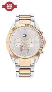 Tommy Hilfiger Analogue Multifunction Quartz Watch for Women with Two-Tone Stainless Steel Bracelet - 1782387