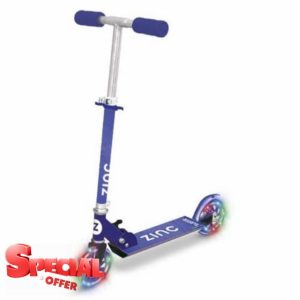 Zinc 2 Wheeled Twister Light Up Scooter Folding Inline Scooter with Light Up LED Wheels