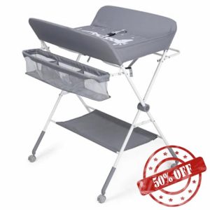 Portable Baby Changing Table with Wheels