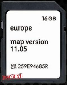 SD Map GPS Navigation Europe 2023-11.05 Compatible with Renault R-Link (Rlink)