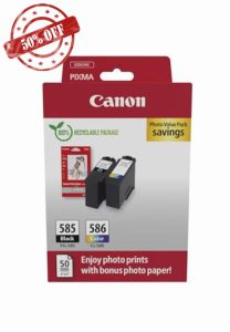 Canon PG-585 / CL-586 Genuine Ink Cartridges