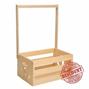 Multipurpose Wooden Crate | Baby Shower Closet Organizer | Functional Baby Shower | Baby Shower Clothes Rack Baby Storage Crate with Handle for Clothes Socks Shoes Toys