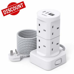 Tower Extension Lead with USB Slots