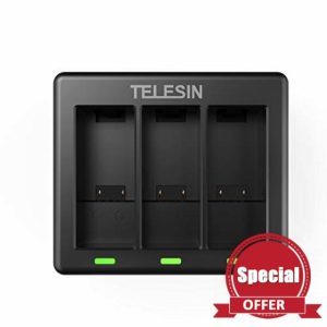 TELESIN Triple Battery Charger Enduro Batteries Charger with Type-C USB Cable for GoPro HERO13 and GoPro 13 Black Enduro Battery Charge