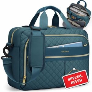 IGOLUMON 15.6 Inch Laptop Bag for Women Messenger Bag Work Bags for Women Computer Bag Laptop Briefcase for Business Office College Travel
