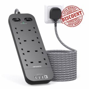 3M Black Extension Lead