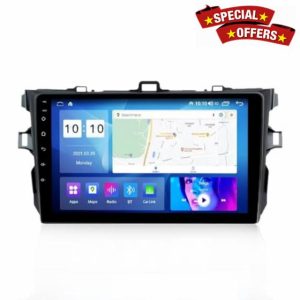 9-Inch Touch Screen Car Navigation for Toyota Corolla 2006-2013 Cars Support Wireless Car-Play and Android Auto (Except M90S)