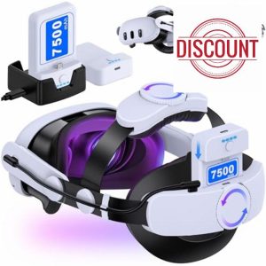 Large-Capacity 15000mAh Battery Head Strap for Meta Quest 3/3S/Quest 2