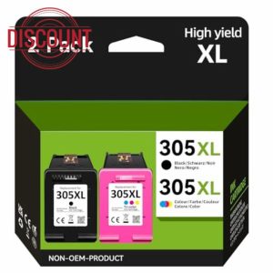 305XL Ink Cartridges High Yield Replacement for HP 305 Ink Cartridges Black and Colour