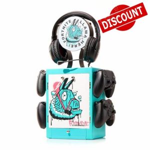Numskull Official Fortnite Gaming Locker Controller Holder & Headset Stand for PS5