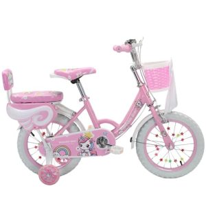 Unicorn Bow Girls Bike Pink Purple