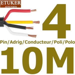 4x0.75mm² Trailer Cable 10M 4Core Light Wire Cable