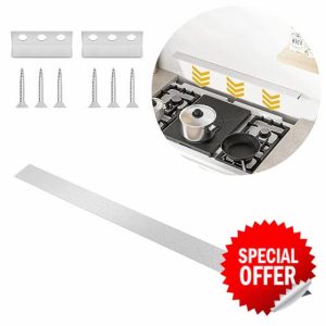 30" Triangular Fill Strip Slide in Range Rear Filler Kit for Whirlpool Most Brand Silver slide in range gap filler trim kit behind Stove Gap Filler Cooktop Trim Kit Aluminum Gap Cover range accessory