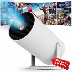 FECLYDET Mini Projector Android 11-8K Portable Projector 120 ANSI Lumens