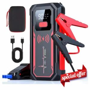 Car Jump Starter Battery 12V- 20000mAh Portable Booster Power Pack with 1000Amp Peak