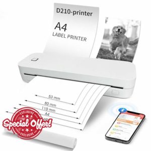 Topchances Portable Thermal Printer A4
