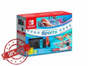Nintendo Switch (Neon Red/Neon Blue) Switch Sports Pre Installed Switch Online 12 Month Subscription Redemption Code