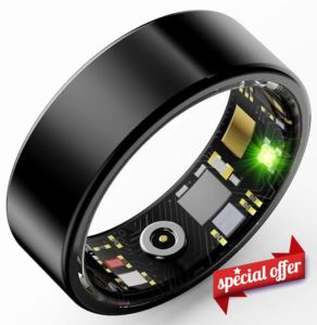 findtime Smart Ring Heart Rate Monitor Blood Pressure Ring Sleep Tracker Blood Oxygen Health Ring Pedometer Step Counter Calories Fitness Tracker Waterproof Fitness Rings for Men Wome