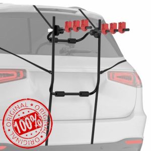 ZENO Bike Rack For Car Boot - Holds 3 Bikes | Car Boot Bike Rack | Bike Rack Car | Universal Fit For All Cars & Bikes | Foldable Design | Anti Scratch | Anti Sway | Easy To Install