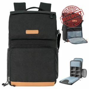K&F Concept 22L Camera Case for Photographers Large Capacity Camera Bags with Raincover