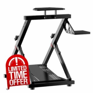 Steering Wheel Stand Racing Simulator Stand Foldable Gaming Metal Stand Support for Logitech G29 G920 G923 G27 G25 Thrustmaster T248 T300 TGT TGT2 TS-PC TS-XW T500 T500RS T300RS TX for Xbox PS4 PS5 PC