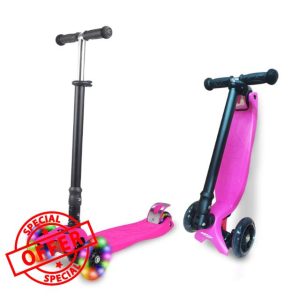 Kids 3-Wheel Scooter for Ages 4-12 with Adjustable Handlebar