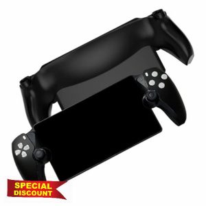 Replacement Shell Plate for P5 Portal DOBEWINGDELOU Front Cover & Back Plates Custom Full Housing Case Cover DIY Handheld Console Faceplate ABS Black