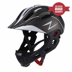 Harilla Kids Full Face Helmet Kids Bike Helmet Boys Bike Helmet Child Bicycle Helmet Mountain Bike Helmet Adjustable Cushioning Sporting Helmet Road Cycling Helmet for Bicycling for Kids Boys Girls