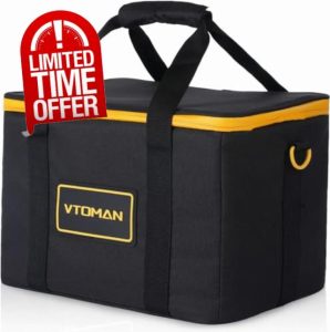 VTOMAN Power Station Carrying Case for FlashSpeed 1500/FlashSpeed 1000 and Jump 1000 1500X 2200 Portable Power Station