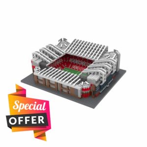 FOCO Officially Licensed Manchester United FC 3D BRXLZ Bricks Old Trafford Stadium Football Construction Building Toy