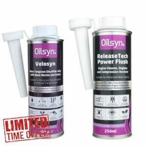 Oilsyn Velosyn 200ml ReleaseTech Power Flush Diesel & Petrol Engine Cleaner 250ml: A complete engine oil improveme