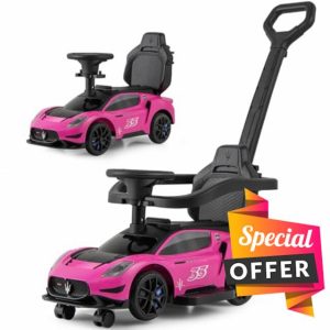 GYMAX 3 in 1 Kids Ride on Push Car