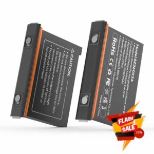 2 Packs New 2000mAh Rechargeable Battery for Insta360 X3 Camera Battery Replacement 3.85V Lithium-Ion Batteries