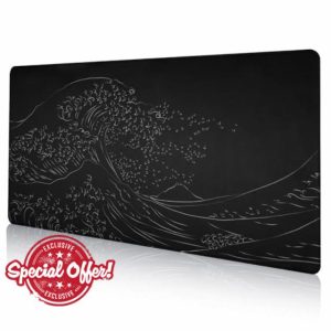 DAWNTREES 120x60 cm Japanese Sea Wave Large Mouse Pad
