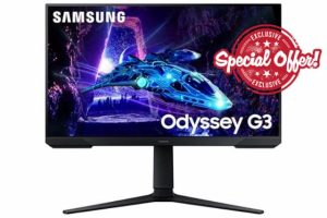Samsung Odyssey G3 LS24DG300EUXXU 24" 180Hz 1ms FullHD Gaming Monitor - 1920x1080