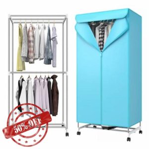Electric Clothes Dryer Fast 1000W Dryer Machine 2-Tier Heated Clothes Dryer Indoor Electric Clothes Drying Rack Double Layer
