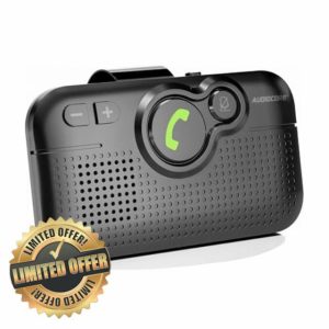 Audiocore AC475 Car Handsfree Kit Bluetooth 5.0 Speaker A2DP Google Assistant Siri Compact Voice Control Automatic Start Music GPS