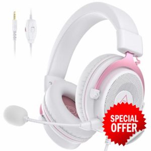 EKSA E900 Wired Gaming Headset for Xbox One - PC Headset with Detachable Noise Cancelling Microphone