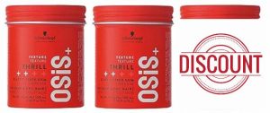 Schwarzkopf Professional OSiS Thrill Hair Gum Elastic Fibre For Hair Styling Flexible Texture Options Shine Hair Definition Reducing Frizz And Flyaways Medium Hold 100 ml