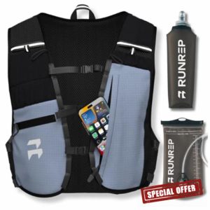 Running Vest for Women and Men with 1.5L Bladder & Running Water Bottle
