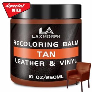 Laxmorph Leather Recoloring Balm Tan Leather Color Restorer for Couches