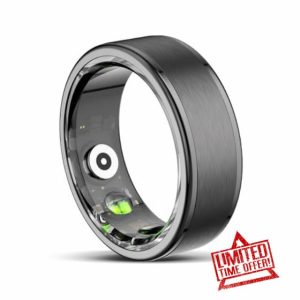 Smart Ring Fitness Tracker for Men Women Fitness Ring Pedometer Heart Rate Blood Oxygen Sleep Monitor Step Counter Activity Tracker for Sport Time