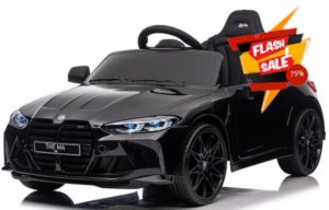 Kids Licensed BMW M4 Competition Coupe 12v Electric Batery Ride On Car - Black