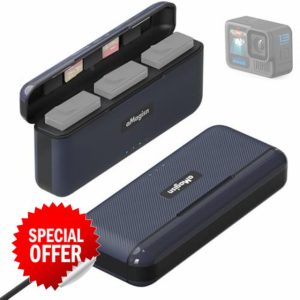 Honbobo Charger for GoPro Hero 13 Battery Charger Battery Case Portable Fast Charge Case Accessories for GoPro 13 Black