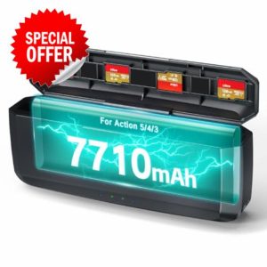 Adicop 7710mAh Power Bank compatible with DJI action 5 Pro/4/3 Battery