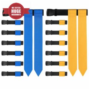 Barfeery Flag Football Belts Set 14 Player Adjustable Flag Football Set for Sports Training Competitio